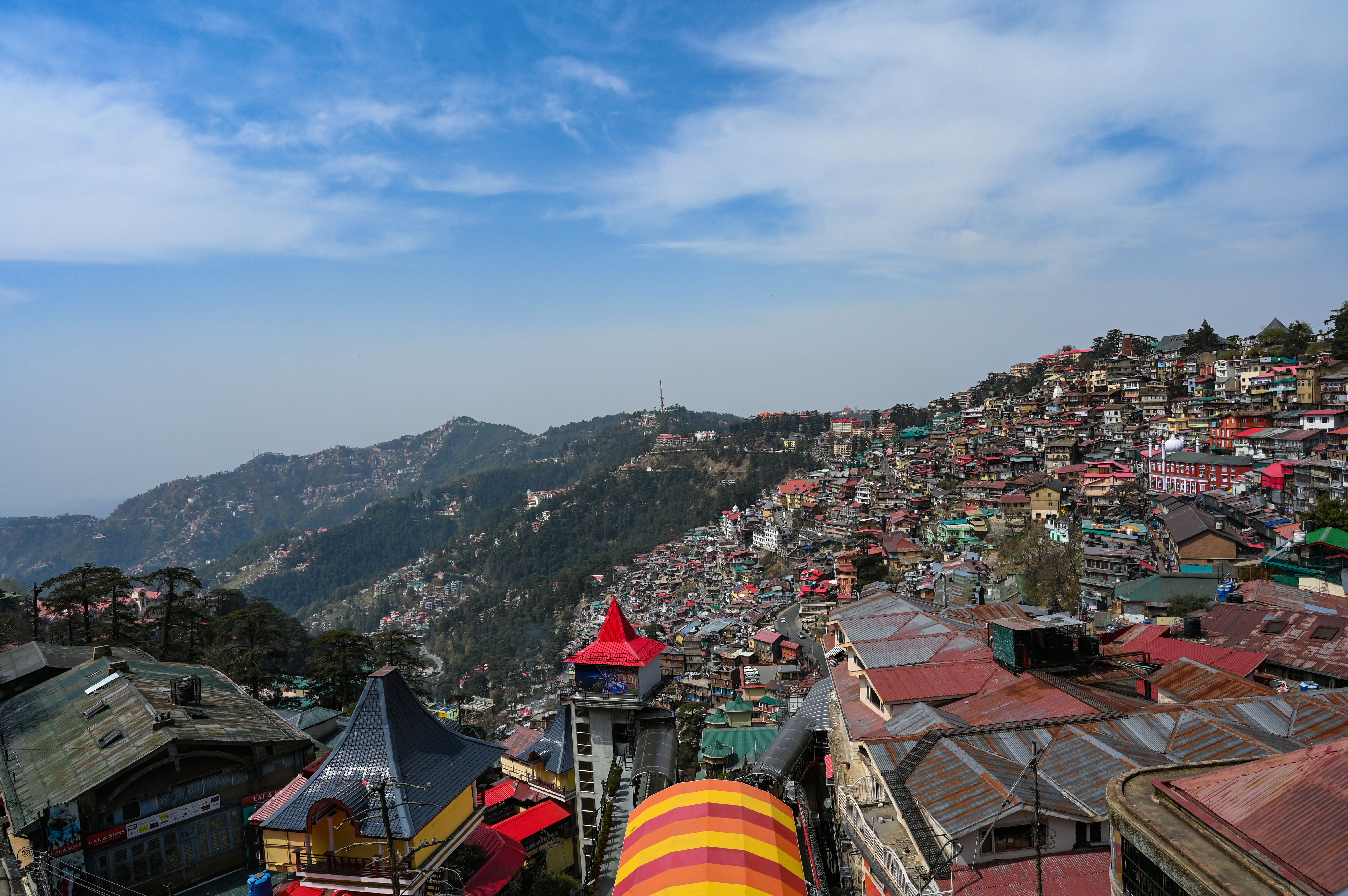 Landscape of Shimla, Himachal Pradesh